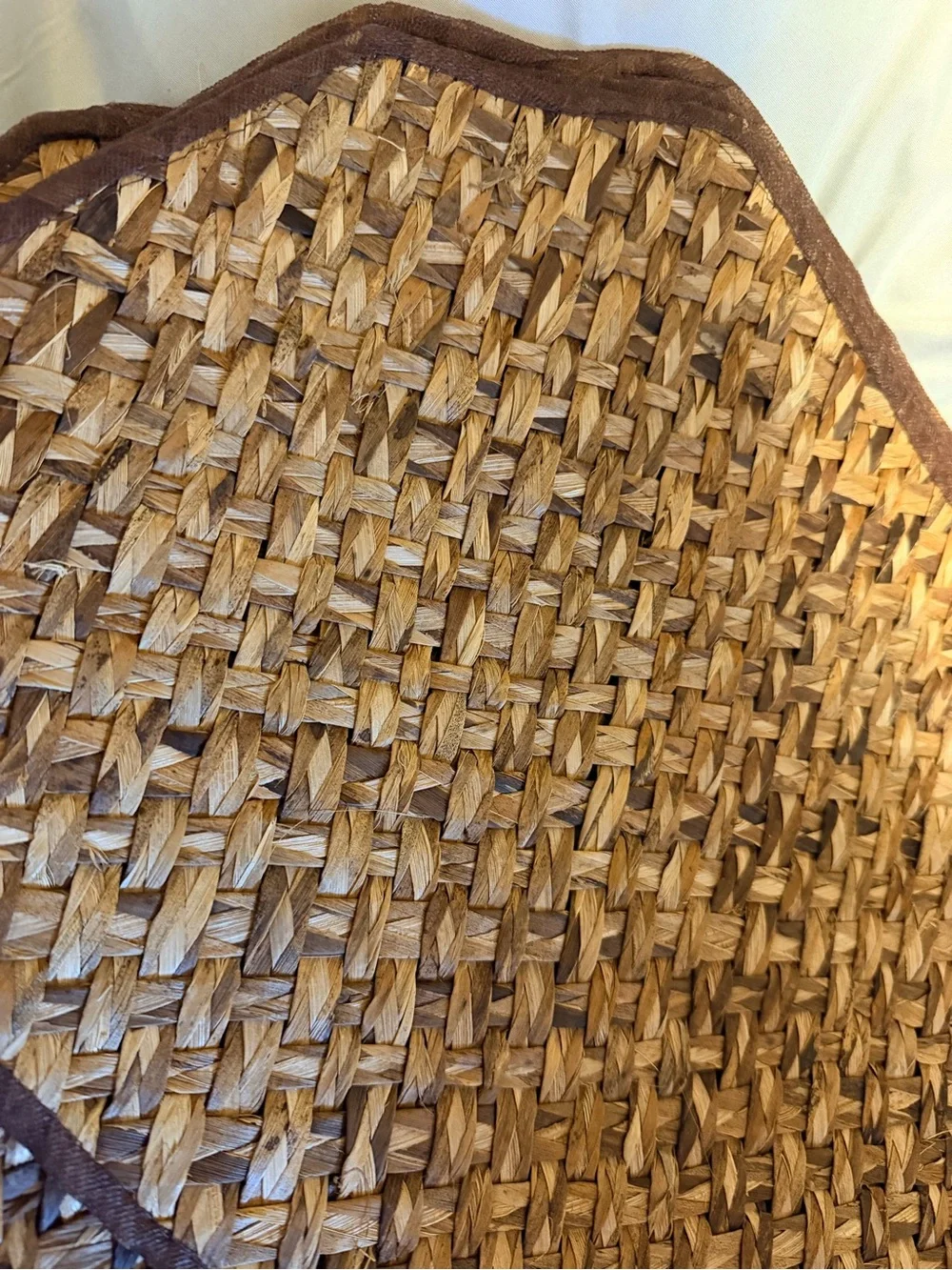 Set of 6 Handwoven Water Hyacinth Placemats & 6 Matching Coasters | Boho